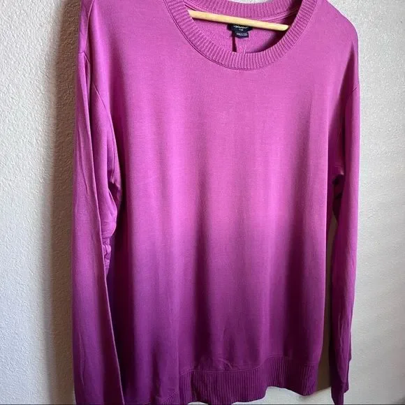 NWT Splendid Crewneck Hombre Top in Deep Orchid - Picture 8 of 13